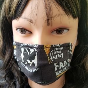 "Life On The Farm" style Face Mask - Kids Size